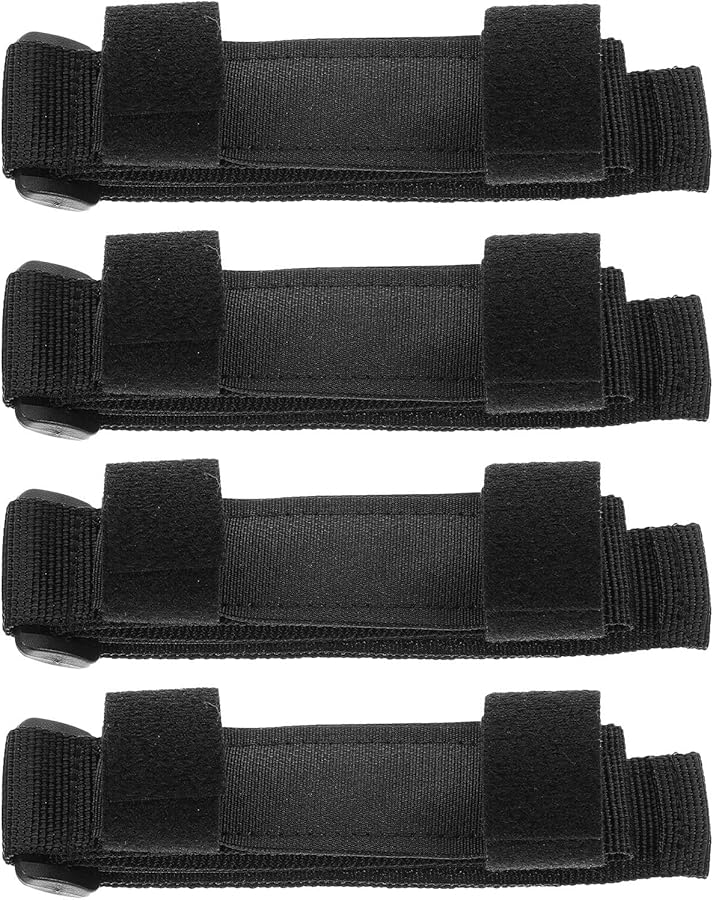 KICHOUSE Adaptive Utensil Strap 4 Pack Adjustable Eating Aid for Seniors and Limited Hand Mobility - Image 1